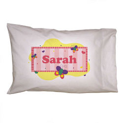 New Baby "Beautiful Butterfly" Personalized Pillowcase